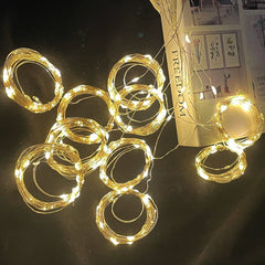 3M USB LED Curtains Festoon Led Light Garlands Christmas Lights Ramadan Decorations 2023 String Lights Wedding Decor New Year