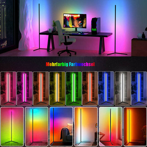 120cm 48 inch Living Room Corner Floor Lamp Smart APP Standing Bedroom Lamp Dimmable LED RGB Mood Light home Decor interior 40cm